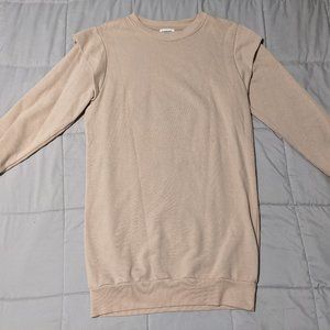 Oversized Sweatshirt Dress with Power Shoulders by Amazon The Drop